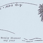 Cindy Crabb - Look To The Sea + The Sky: Weekly Planner Any Year