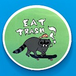 Elliott Giannini - Eat Trash Raccoon Sticker